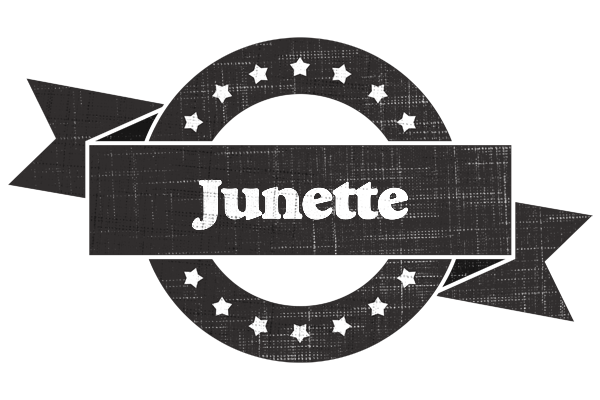 Junette grunge logo