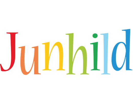 Junhild birthday logo
