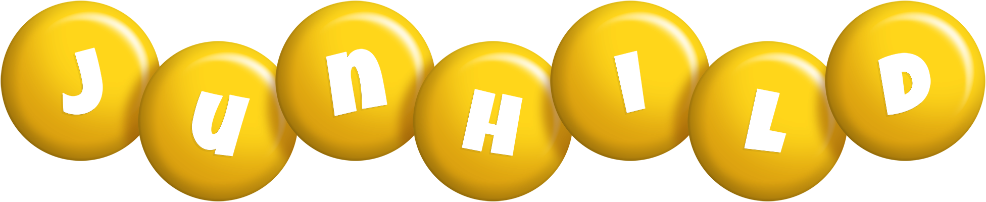 Junhild candy-yellow logo