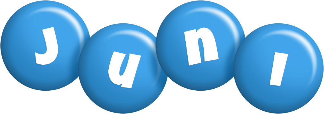 Juni candy-blue logo
