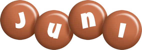 Juni candy-brown logo