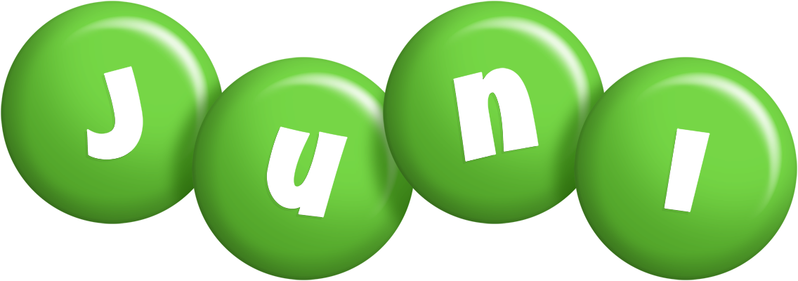 Juni candy-green logo