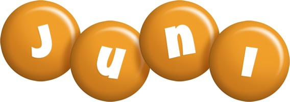Juni candy-orange logo