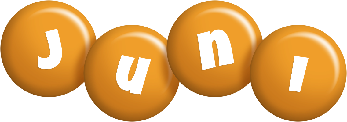 Juni candy-orange logo
