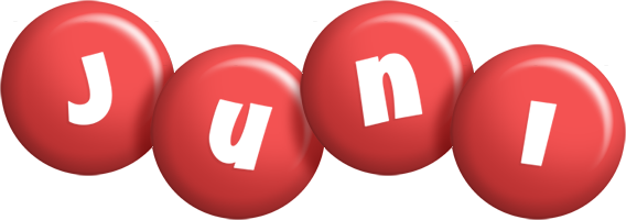 Juni candy-red logo