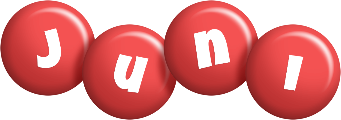 Juni candy-red logo