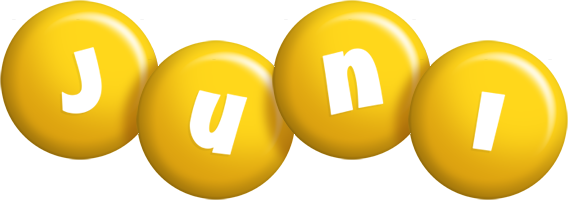 Juni candy-yellow logo