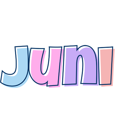 Juni pastel logo