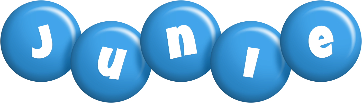 Junie candy-blue logo