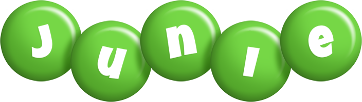 Junie candy-green logo