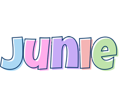 Junie pastel logo