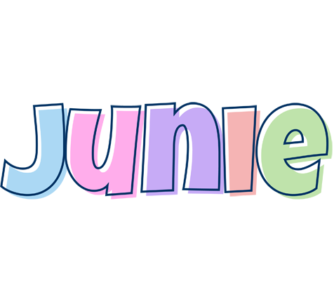 Junie pastel logo