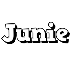 Junie snowing logo