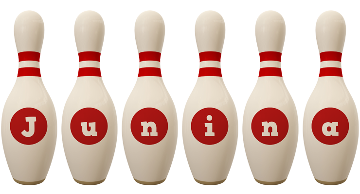 Junina bowling-pin logo