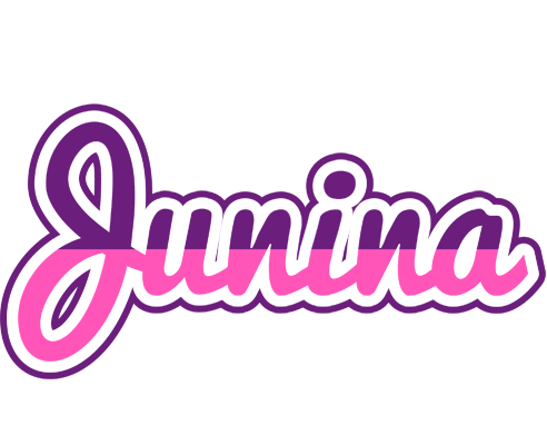Junina cheerful logo