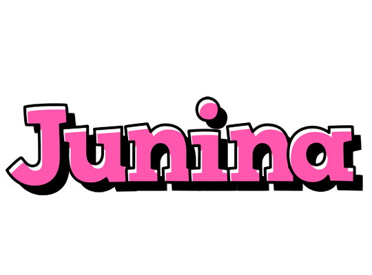 Junina girlish logo