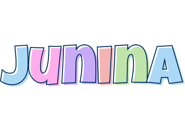 Junina pastel logo