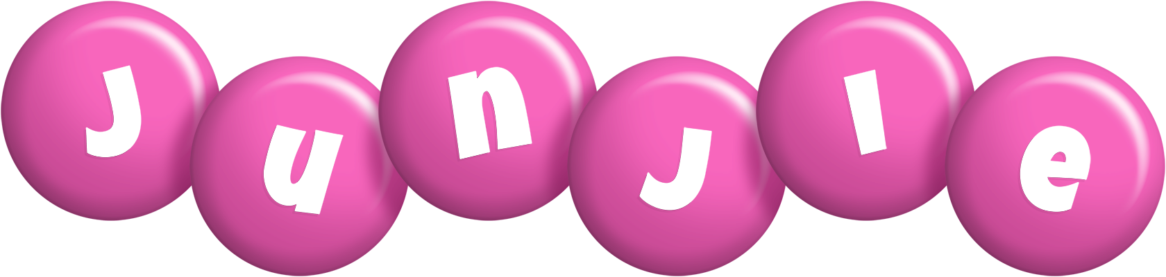 Junjie candy-pink logo