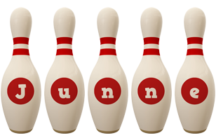 Junne bowling-pin logo