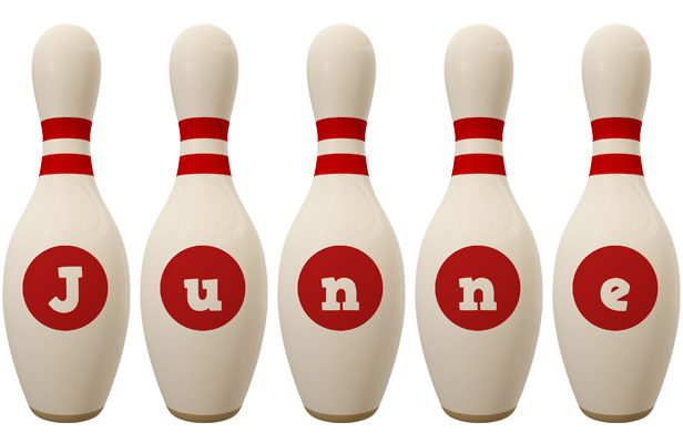 Junne bowling-pin logo