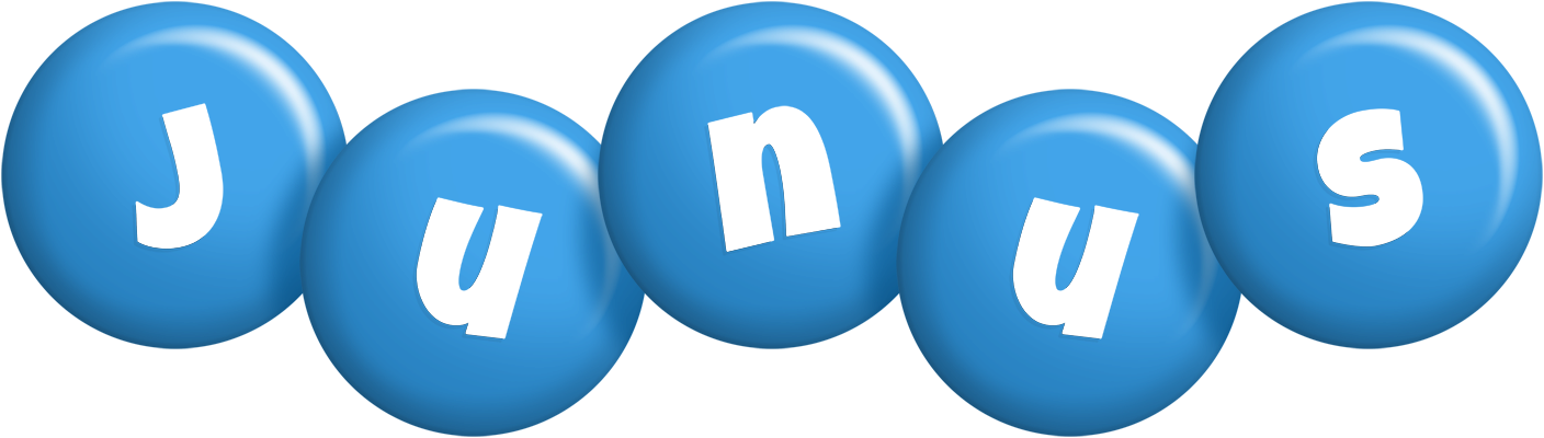 Junus candy-blue logo