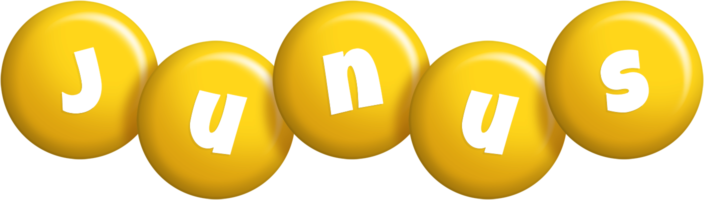 Junus candy-yellow logo