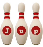 Jup bowling-pin logo