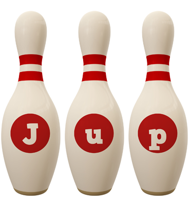 Jup bowling-pin logo