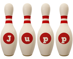 Jupp bowling-pin logo