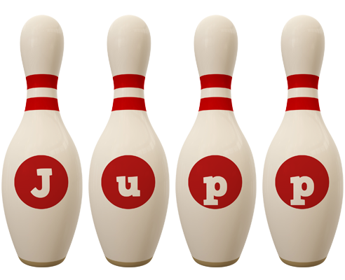 Jupp bowling-pin logo