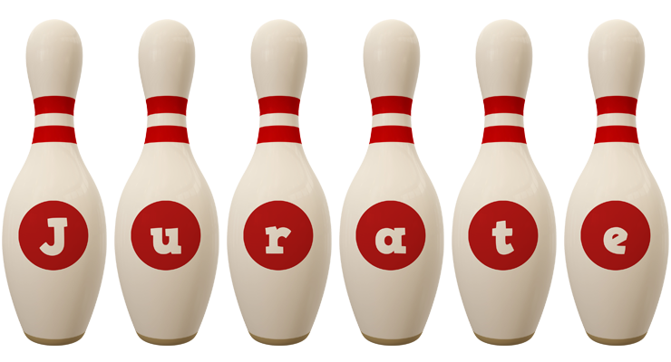 Jurate bowling-pin logo