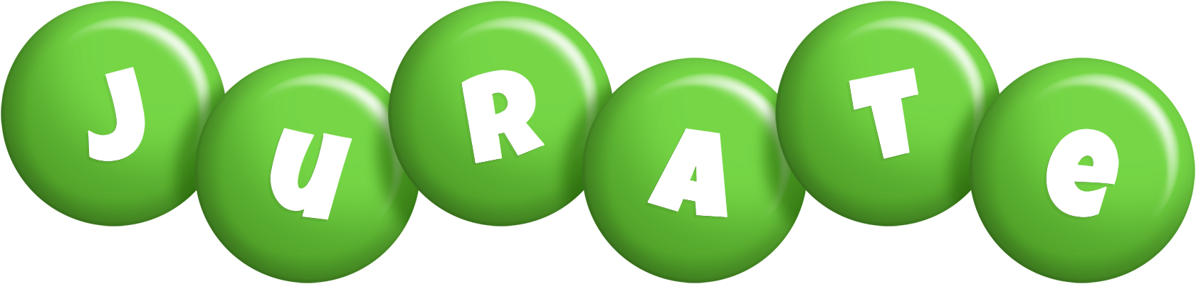 Jurate candy-green logo