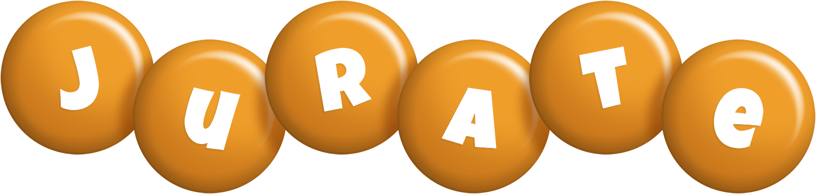 Jurate candy-orange logo