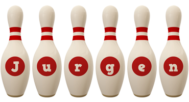 Jurgen bowling-pin logo