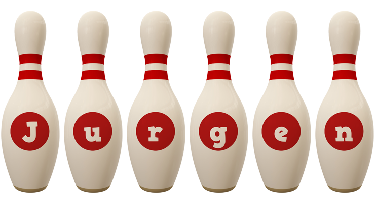 Jurgen bowling-pin logo
