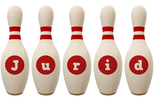 Jurid bowling-pin logo