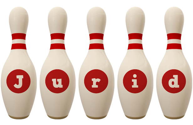 Jurid bowling-pin logo