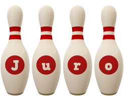 Juro bowling-pin logo