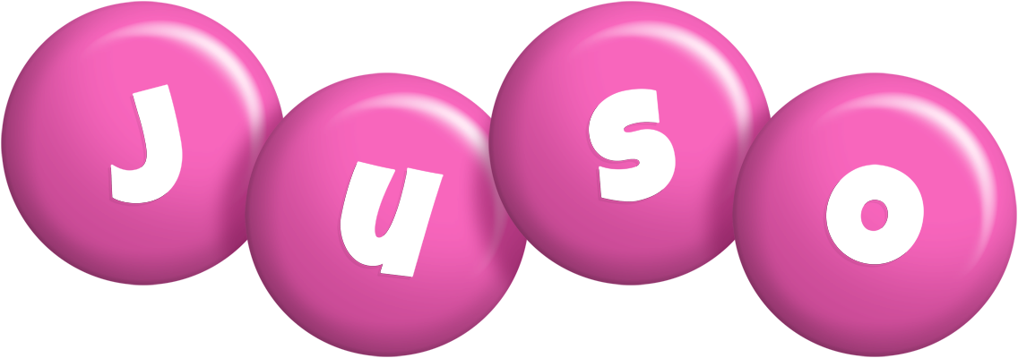 Juso candy-pink logo