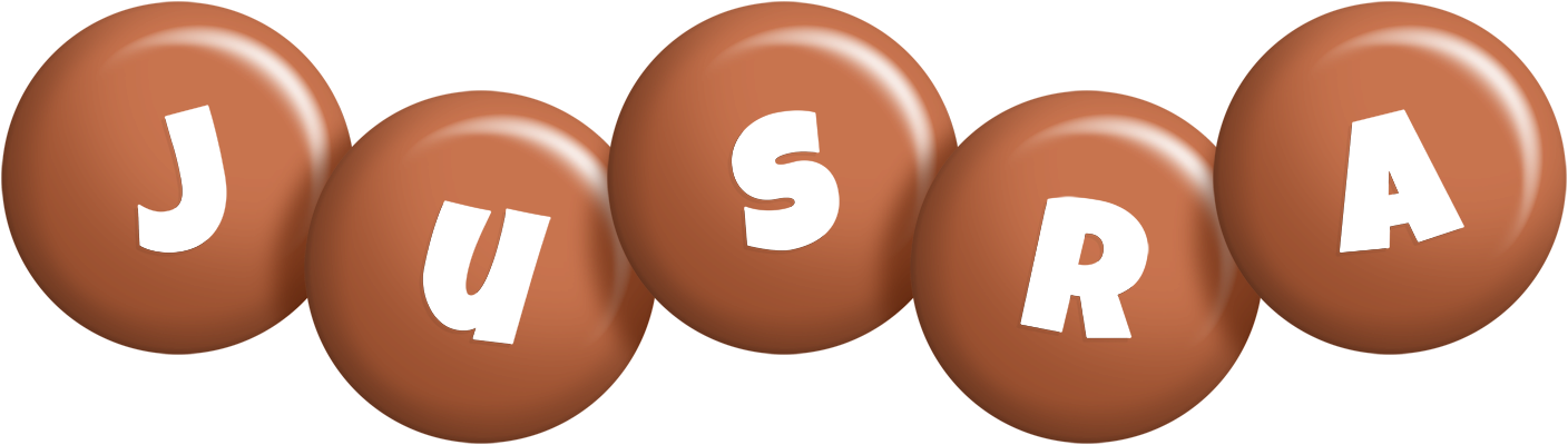 Jusra candy-brown logo