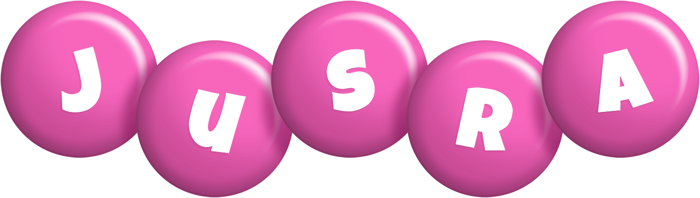 Jusra candy-pink logo
