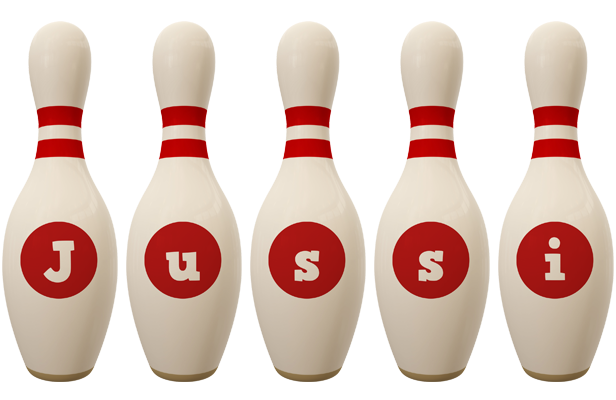 Jussi bowling-pin logo