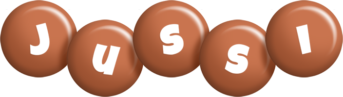 Jussi candy-brown logo