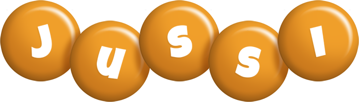 Jussi candy-orange logo