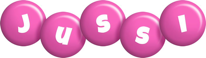 Jussi candy-pink logo