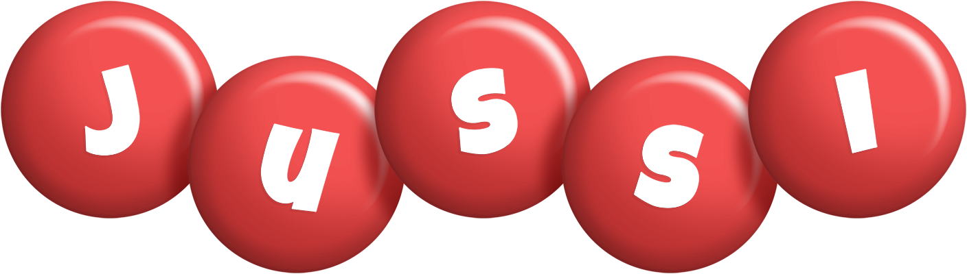 Jussi candy-red logo