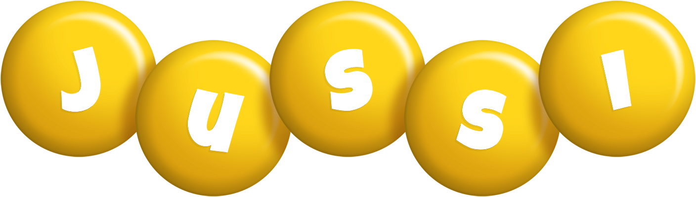 Jussi candy-yellow logo