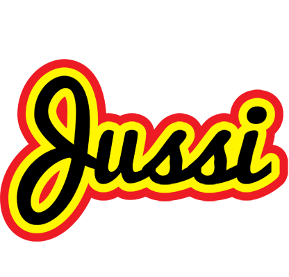 Jussi flaming logo