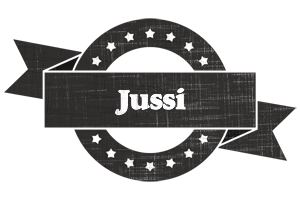 Jussi grunge logo