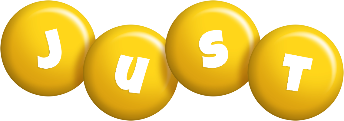Just candy-yellow logo